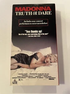 Vintage 1991 Madonna: Truth or Dare Documentary VHS Tape - Excellent Condition - Picture 1 of 6