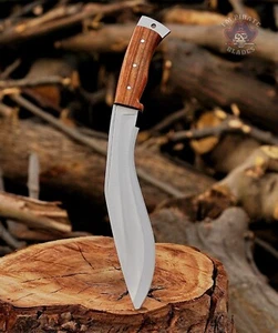 Gurkha Kukri Full Tang 16" Curved Knife Rugged Army Combat Chopper with Scabbard - Picture 1 of 5