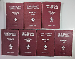 Kent County Cricket Club Annual 7 Volumes 1963 - 1969