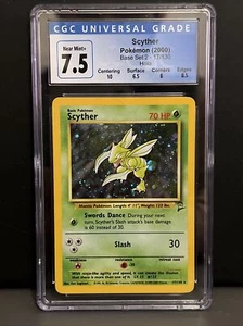 Pokemon Card Scyther 17/130 Base Set 2 Holo Raro Clasificado CGC 7.5 Casi Como Nuevo+ - Imagen 1 de 4