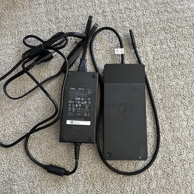 Estación de acoplamiento USB tipo C Dell WD19TB (K20A)(K20A001) con adaptador de corriente de 180 W Foto 1 de 4