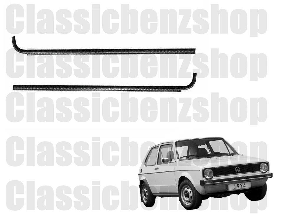 Sellos rascadores ventana puerta Volkswagen Golf Rabbit MK1 251837703 251837704 Foto 1 de 1