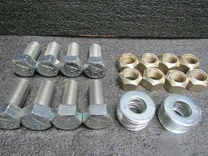 (8) 7/8-16x3 hochfeste legierte Stahlschraube/Unterlegscheibe/Sicherungsmutter Kit Klasse 8, (RG) - Bild 1 von 3