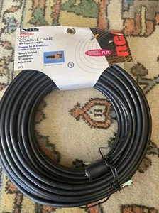 RCA 75 Feet Coaxial Cable RG6 With Copper Ground Wire Weatherproof 75ohms D975 - Picture 1 of 5