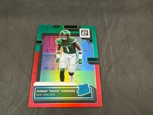 2022 PANINI DONRUSS FOOTBALL AHMAD "SAUCE" GARDNER RATED ROOKIE RED GREEN - Picture 1 of 2