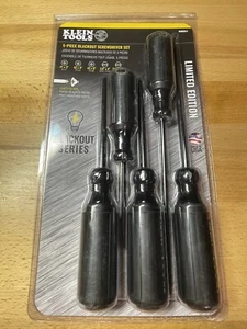 Klein Tools Limited Edition 5 Piece Blackout Screwdriver Set Made USA - Picture 1 of 5