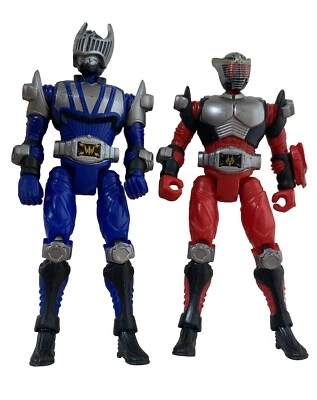 Lote 2 Bandai Kamen Rider Dragon Knight "Wing Knight" SoDo Power Rangers Azul 4” Foto 1 de 4