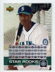 2003 Upper Deck ADAM JONES Rookie Card RC AUTO AUTOGRAPH Baltimore Orioles #P7