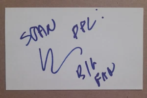 Donn Davis Signature Signed Auto Autograph 3x5 Index Card PFL MMA - Picture 1 of 1