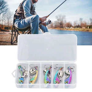 (7g)5pcs Fishing Lure Kit Colorful Metal Tail Blade Bait AG - Picture 1 of 12