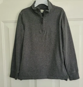 CREWCUTS Gray Boys'/Girls' gray pullover 100% zippered pullover, size 8 - Picture 1 of 6