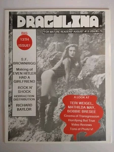 Draculina #13 August 1992 Hugh Gallagher; Independent Horror/Schlock Magazine - Imagen 1 de 10