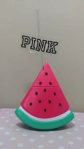 NEW VICTORIA'S SECRET PINK WATERMELON TUMBLER STRAW TO GO CUP 13.5OZ COLD BOTTLE - Picture 1 of 4