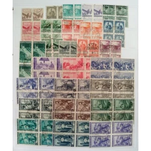 REP1032 - Collezione Repubblica 160 Quartine Timbrate differenti - Photo 1 sur 6