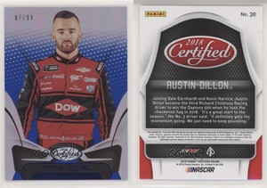 2018 Certified Blue /99 Austin Dillon #30