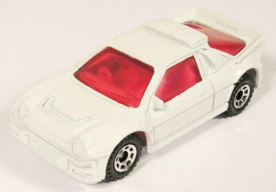 MINT MATCHBOX FORD RS200 ALL WHITE RED GLASS GRAFFIC TRAFFIC GRAPHIC GRAFFIK BNQ - image 1 of 4