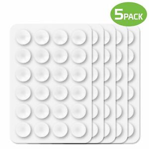 Cellet 5 Pack Multipurpose Mini Suction Cup Mat with Strong 3M Adhesive