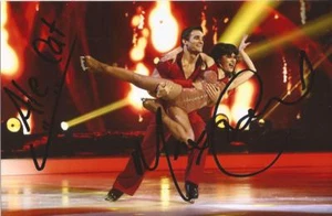 DANCING ON ICE: MAX EVANS & ALE IZQUIERDO SIGNED 6x4 ACTION PHOTO + COA - Bild 1 von 1