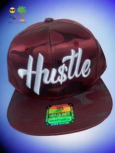 Hu$tle Hustle Snap Back Hat Hip Hop Poker Gamble Golf Basketball Wynn Headwear - Picture 1 of 13