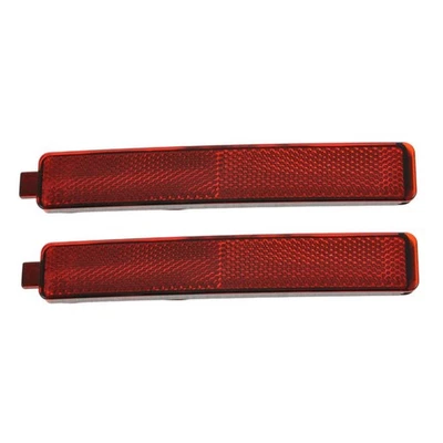 Rear Reflector Lens Pair Set of 2 for Buick Cadillac Chevy GMC Pontiac Saturn - Image 1 of 3