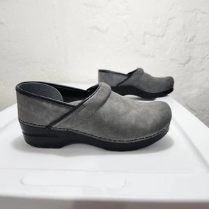 Dansko Professional Clogs Solid Gray Faux Suede Slip-on Nursing 39 EUR 8.5-9 US - Picture 1 of 22