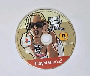 Grand Theft Auto San Andreas GTA Sony Playstation 2 PS2 RaRe ReD SOLO DISCO - Foto 1 di 6