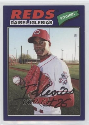 2018 Topps Archives 1977 Design Purple /175 Raisel Iglesias #116 - Image 1 of 2