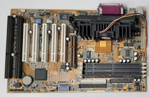 Carte mère rétro Gigabyte GA-BX2000 slot 1 ISA AGP + Pentium III 500 MHz + 128 Mo - Photo 1/3