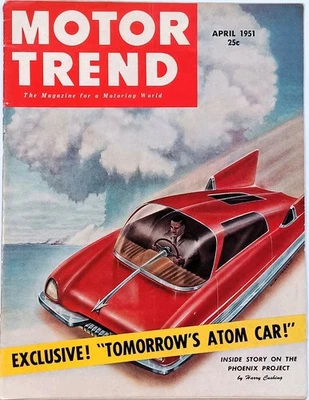 MOTOR TREND  Automobile Magazine - Lot of 8 from 1951 - Image 1 of 4