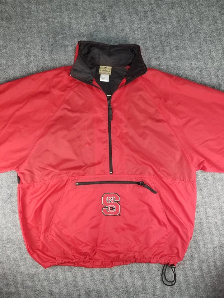 Cortavientos North Carolina State University Ncsu Rojo Blanco Reebok Heisman... Foto 1 de 4