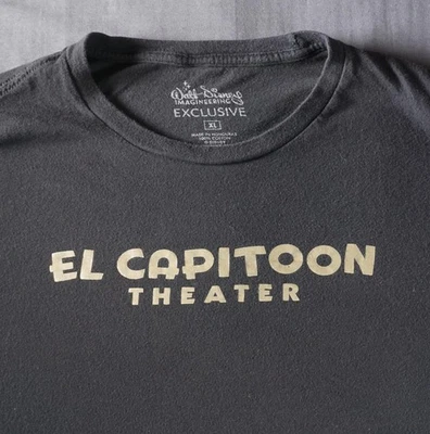 Camisa de Teatro Disney El Capitoon Para Hombres XL Negra Imagineering Exclusiva Disneyland Foto 1 de 4