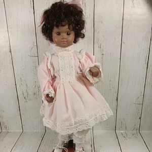 Artist Doll Collector Porcelain Doll 17". Excellent Condition.with stand - Picture 1 of 15