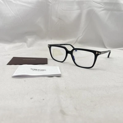 Tom Ford Mens Square Blue Light Blocking Glasses TF6039B Black Pre-Owned - Image 1 of 4