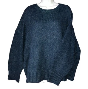 Suéter Banana Republic para mujer 2XL de gran tamaño verde azulado hombros caídos lana recortada - Imagen 1 de 7