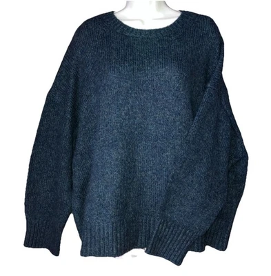 Suéter Banana Republic para mujer 2XL de gran tamaño verde azulado hombros caídos lana recortada Foto 1 de 4