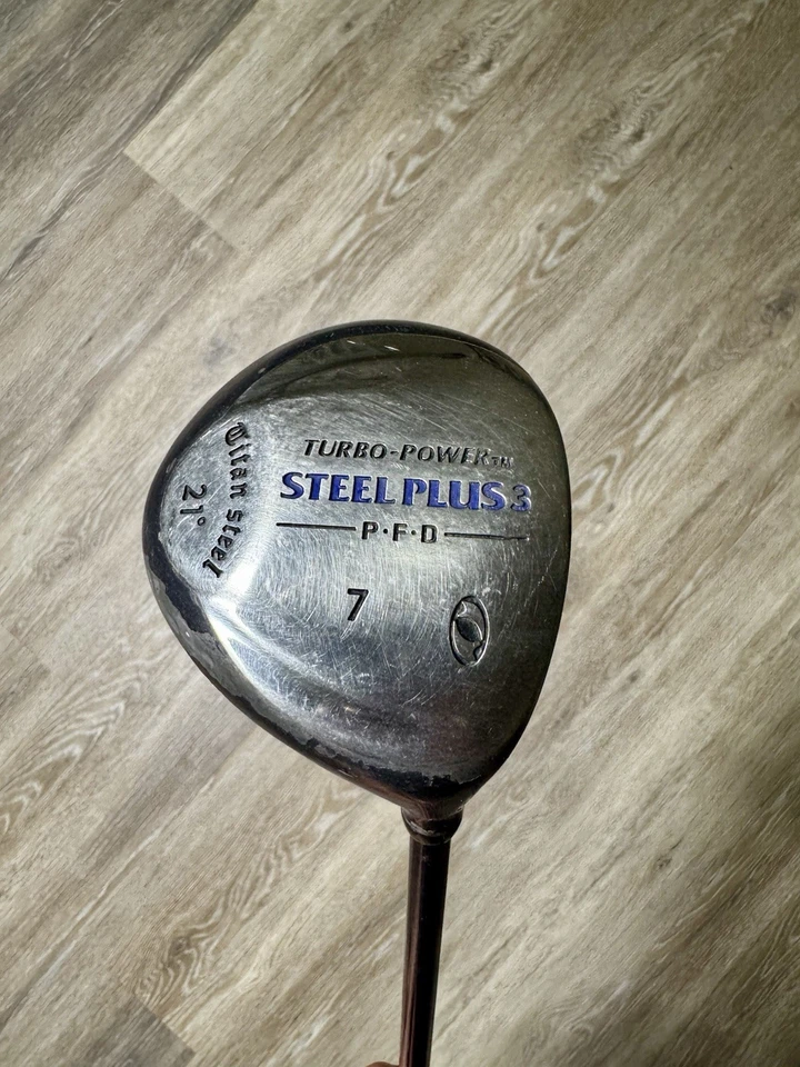 Turbo Power Steel Plus 3 PFD 7 Wood 21* / RH / Stiff Graphite 42.5 ⛳️ - Image 1 of 4