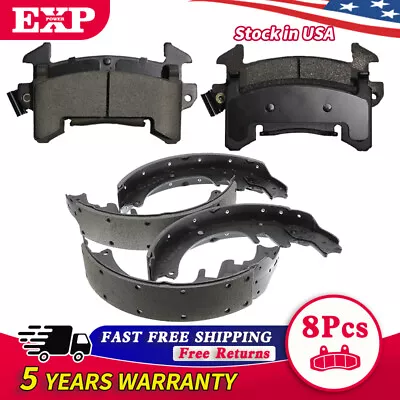 Front Brake Pads + Rear Shoes for Century Regal Camaro Malibu Jimmy S10 - Image 1 of 4