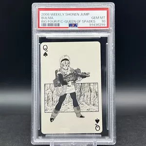 Tarjeta de juego Bulma Queen of Spades PSA 10 Dragon Ball 2008 Shonen Jump - Imagen 1 de 2