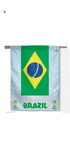 FIFA 2014 Brazil World Cup soccer vertical flag - Picture 1 of 2