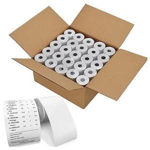 57x40 Thermal Rolls Case Credit Card Machine Receipt Paper Till Roll - 100 Rolls - Picture 1 of 9