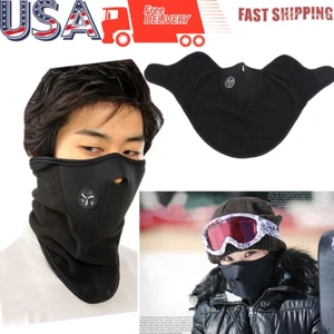 for Cold Weather Women Men Ski Bicycle Winter Windproof Fleece Half Face Mask - Picture 1 of 7