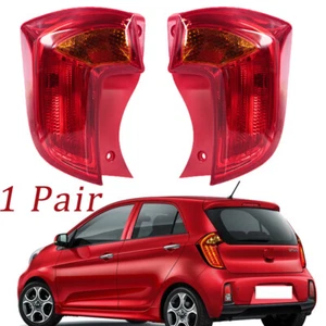 1 Pair Tail Rear Stop Lamp For Kia Picanto 2012-2016 Tail Light Stop Light - Picture 1 of 19