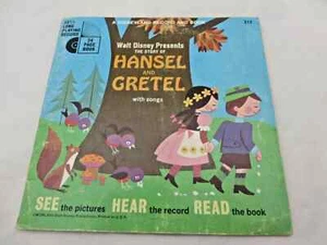 Walt Disney Hansel Gretel #317 vinyl Record and Book vtg read along LLP - Picture 1 of 6