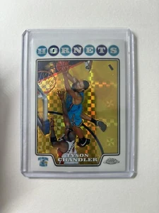 2008-09 Topps Chrome Tyson Chandler #106 X-Fractor Curve New Orleans Hornets 288 - Picture 1 of 2