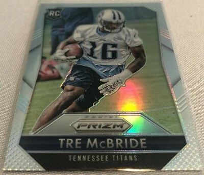 2015 Panini Prizm Football Tre McBride Tennessee Titans Silver Prizm Rookie #294 - Image 1 of 4