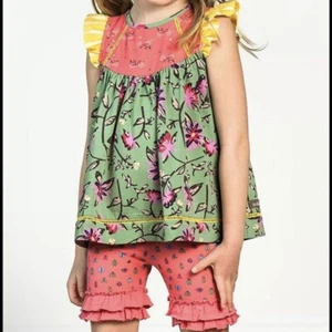 MATILDA JANE "Sights to See" Camp • MJC Floral Patchwork Tunic Top • GIRLS 4 - Picture 1 of 8