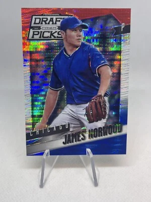 2014 Prizm Perennial Draft Picks Red White & Blue Pulsar Prizms James Norwood - Image 1 of 2
