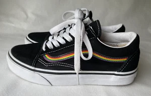 Vans Old Skool Pride Black Vans Rainbow Stripes Sneaker Shoes Size 4M | 5.5W - Picture 1 of 11