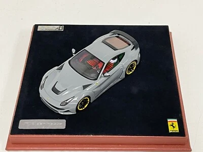 1/43 AB Models Ferrari F12 Novitec Rosa in Nardo Grey Custom Leather Base 3 - Image 1 of 4