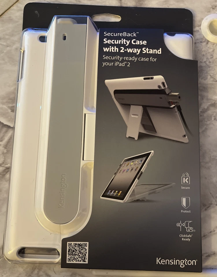 Funda de seguridad Kensington SecureBack con soporte bidireccional y ClickSafe para iPad 2 Foto 1 de 4